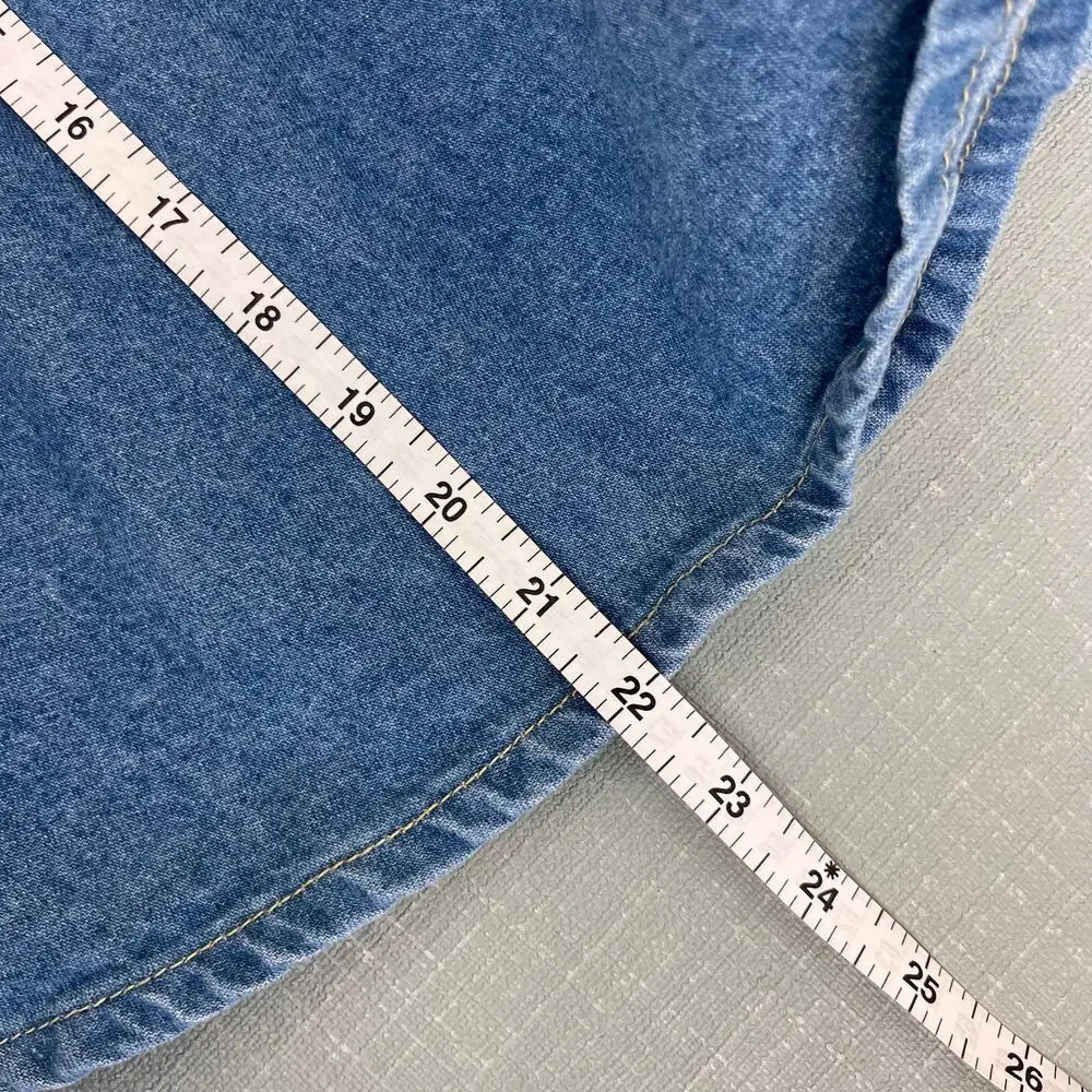 Vintage OshKosh B'gosh Blue Jean Jumper Skirtall 5T USA